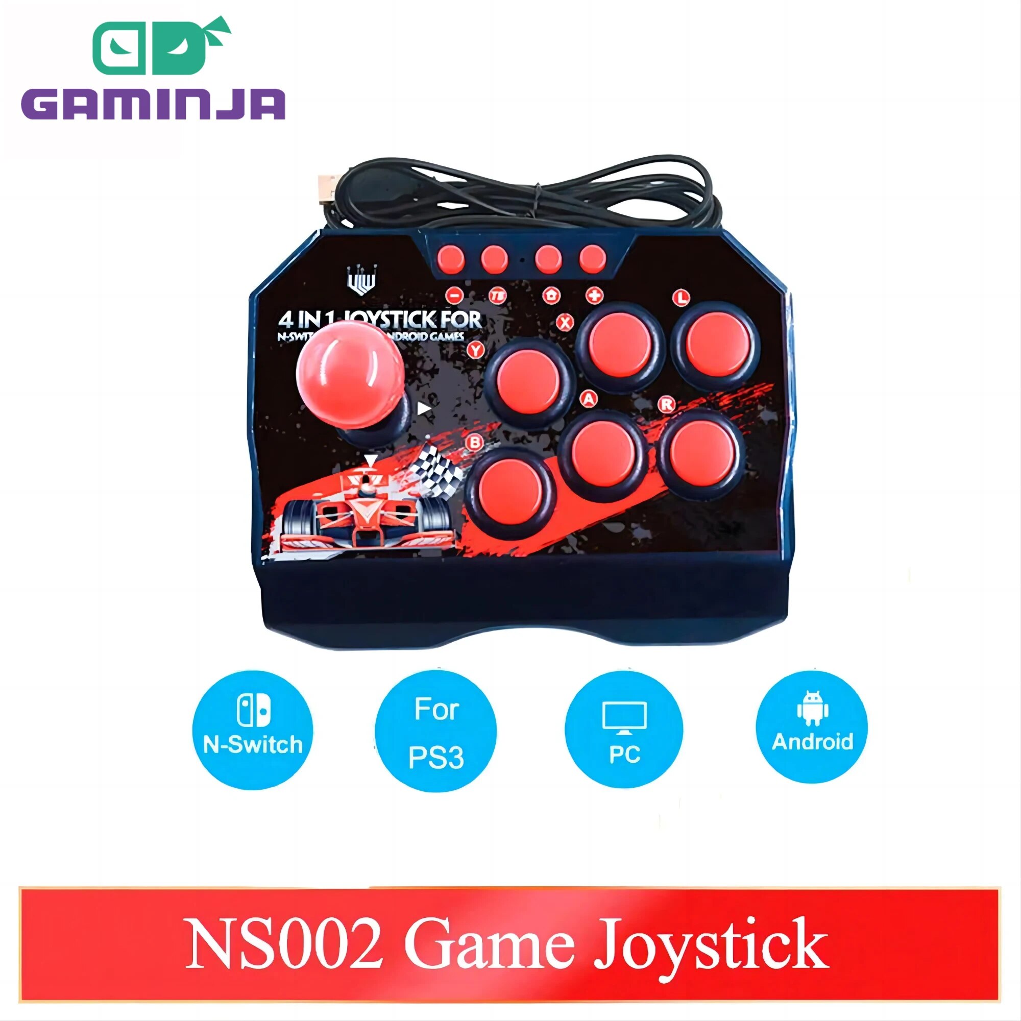 Gaming Console Ps3 - GAMINJA NS002 4 In 1 Retro
