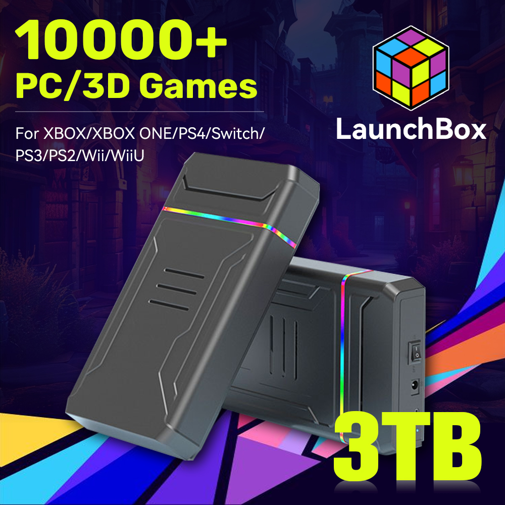 Gaming Console Ps3 - JMachen Launchbox 3TB Gaming HDD Video
