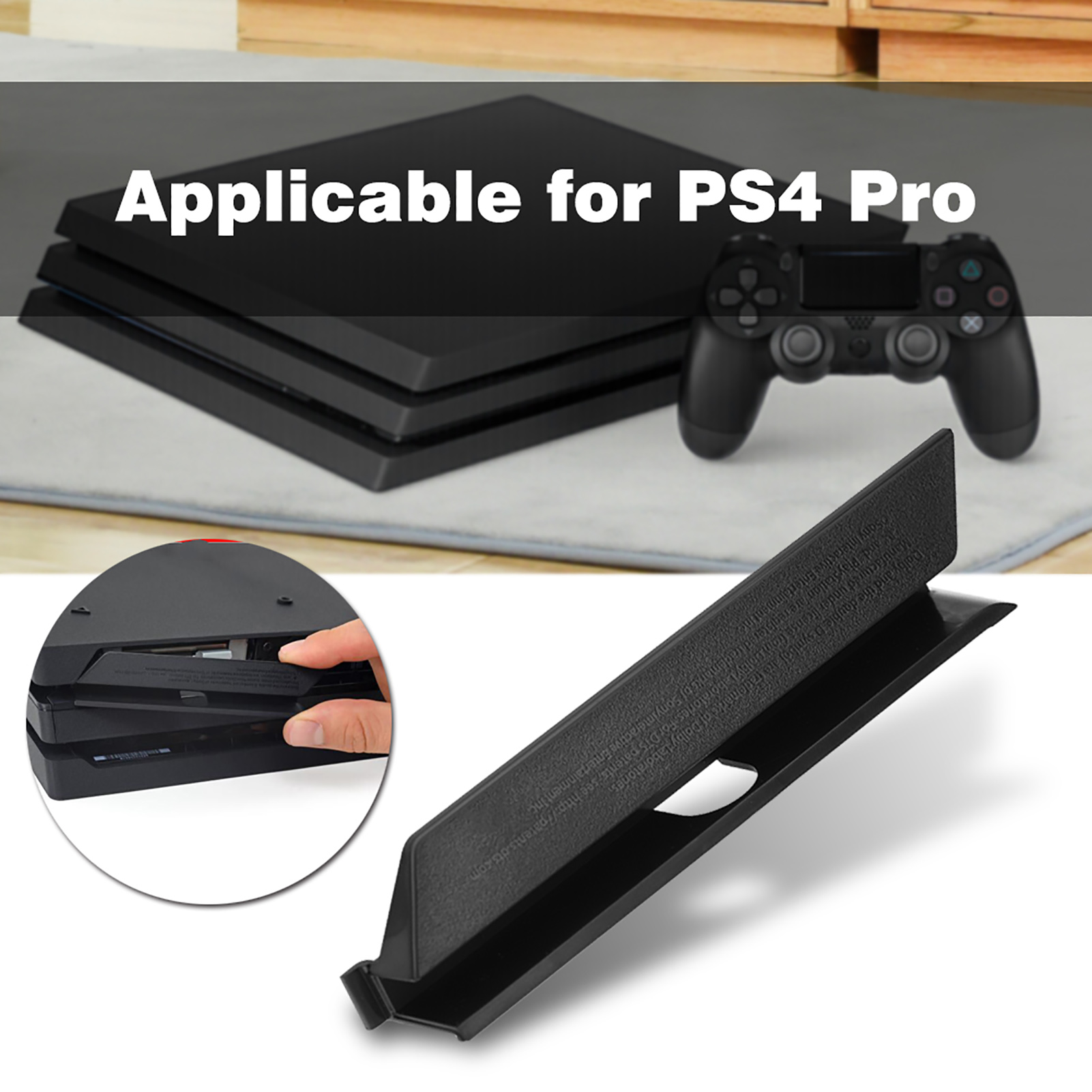 Gaming Console Monitor - Black Plastic HDD Hard Drive Slot