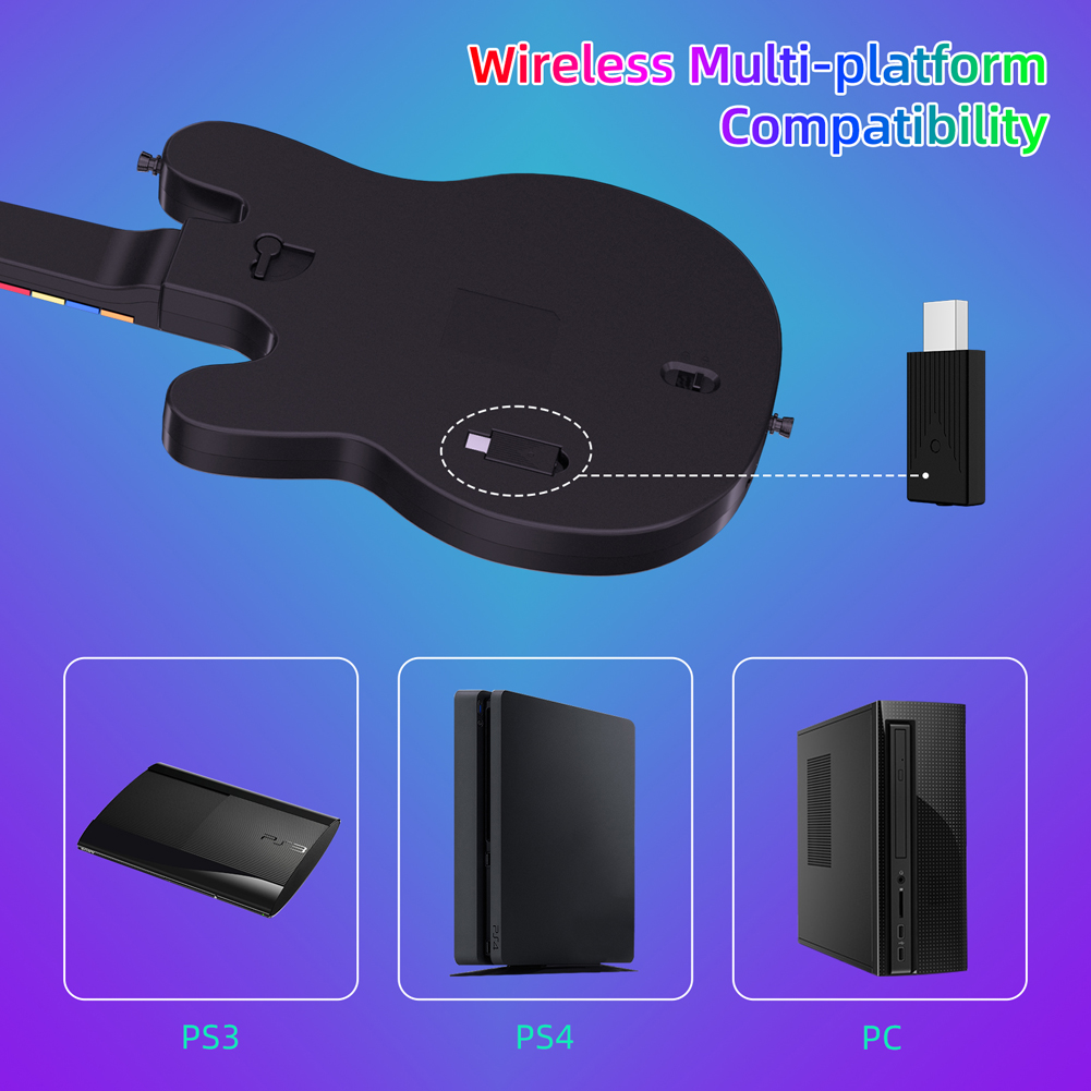2.4G Wireless Guitar Controlle - Gaming Console Ps3 评论和价格
