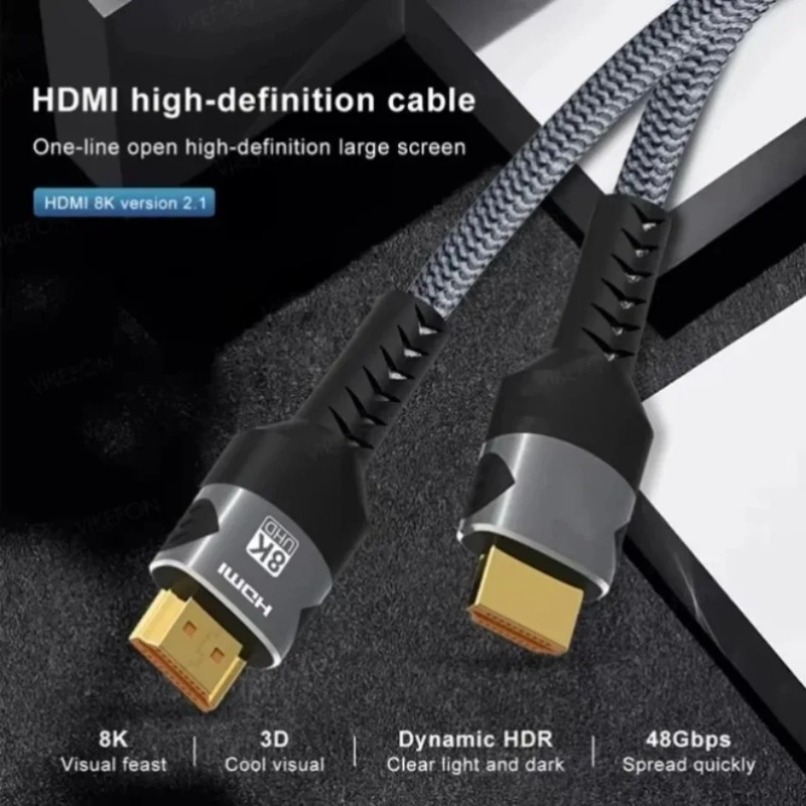 Braided 8K HDMI 2.1 Cable High - Gaming Console Definition 评论和价格