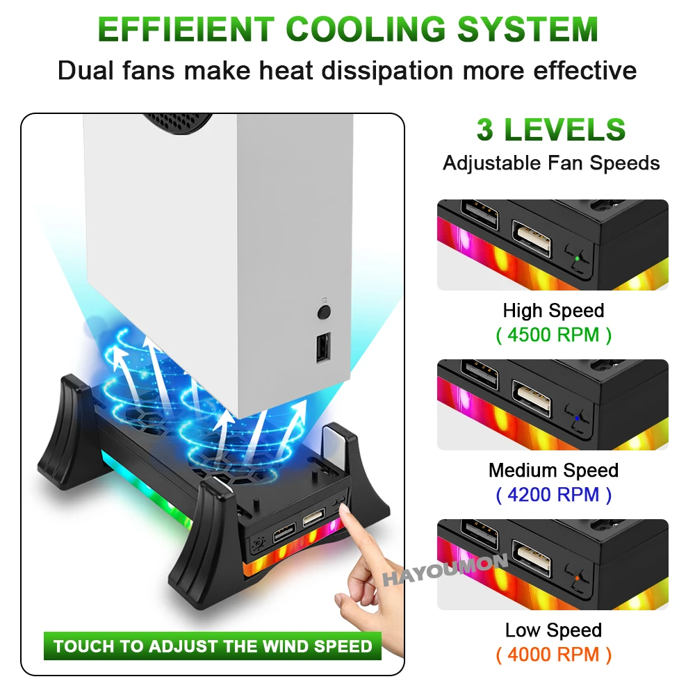 White Game Console Holder Cool - Console Cooling Fan 评论和价格