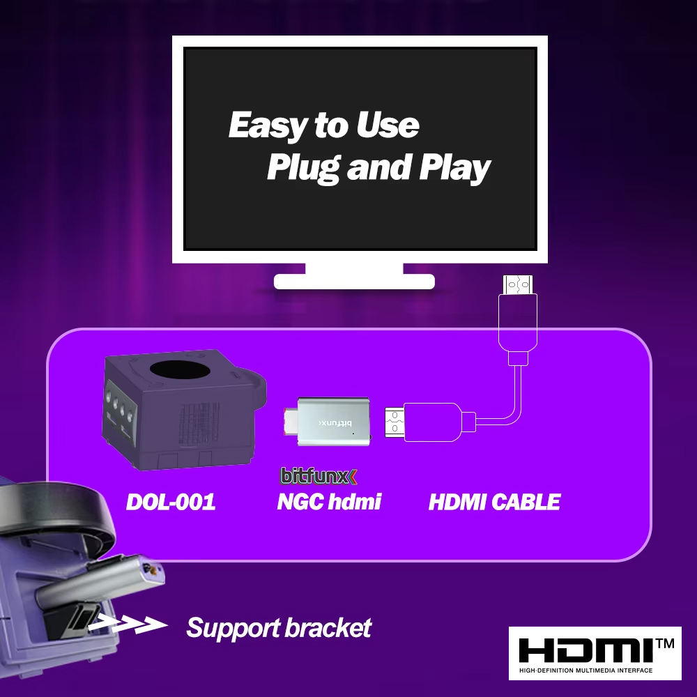 Bitfunx GC Video HDMI™ Adapter - Gaming Console Nintendo 评论和价格