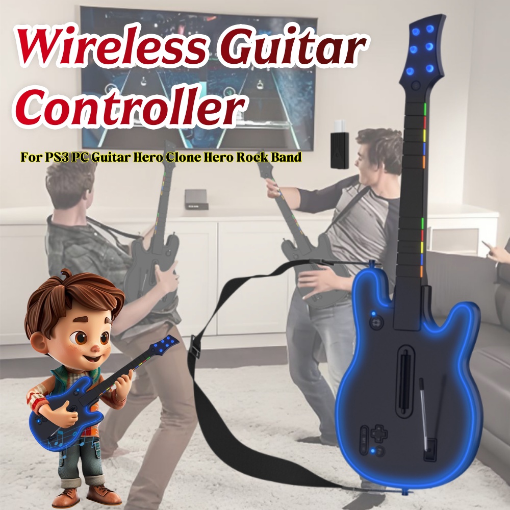 Wireless Guitar Controller wit - Gaming Console Ps3 评论和价格