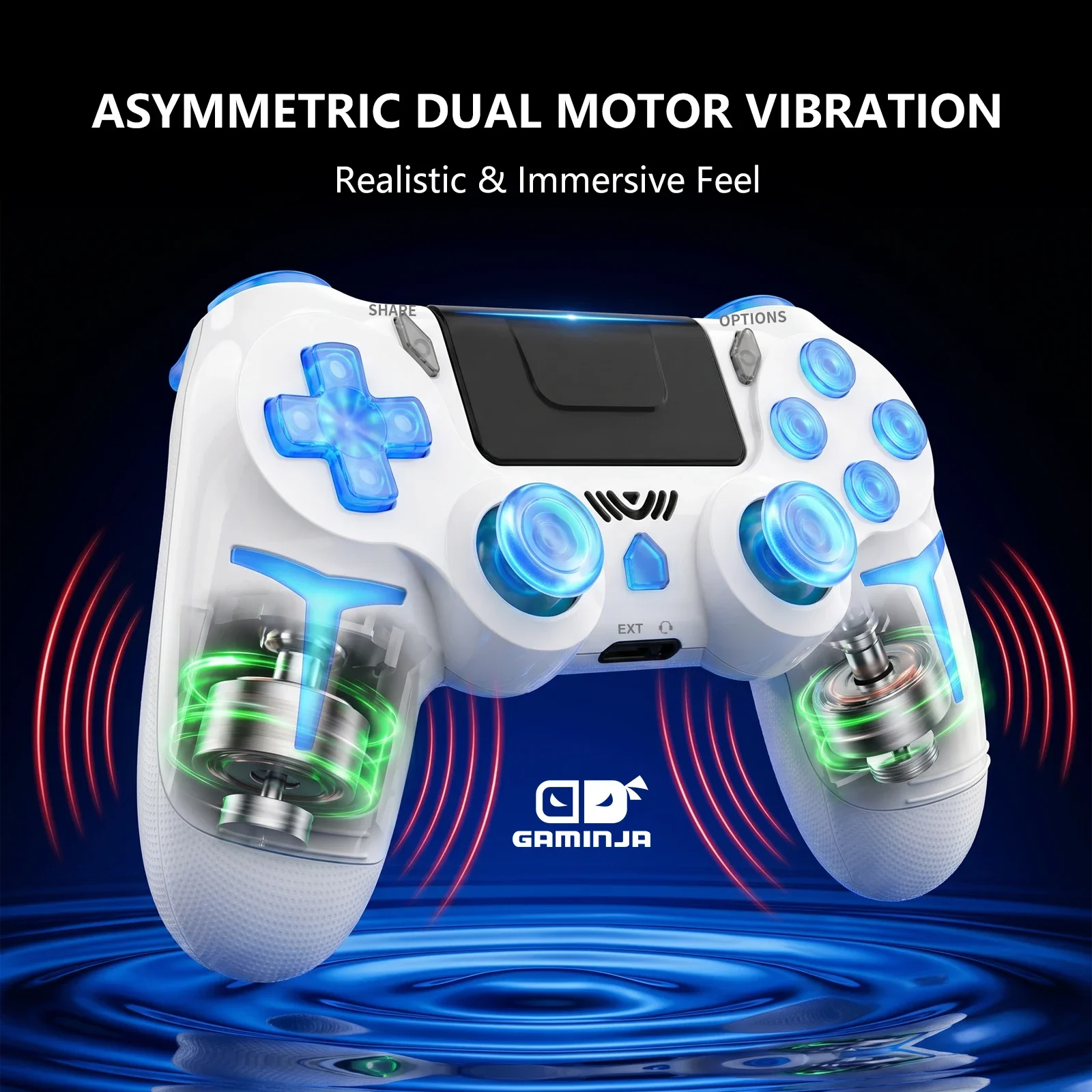 GAMINJA RGB Wireless Gamepads  - Gaming Console Ps3 评论和价格
