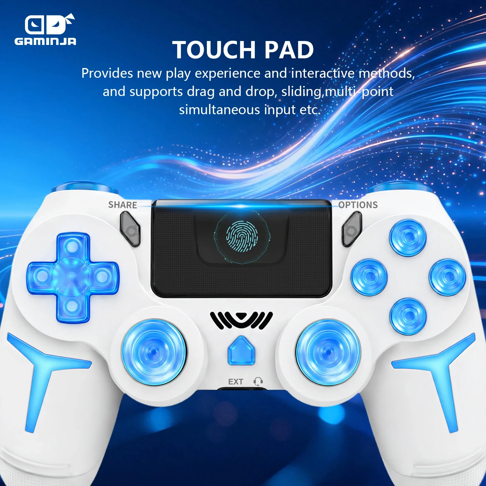 GAMINJA RGB Wireless Gamepads  - Gaming Console Ps3 评论和价格
