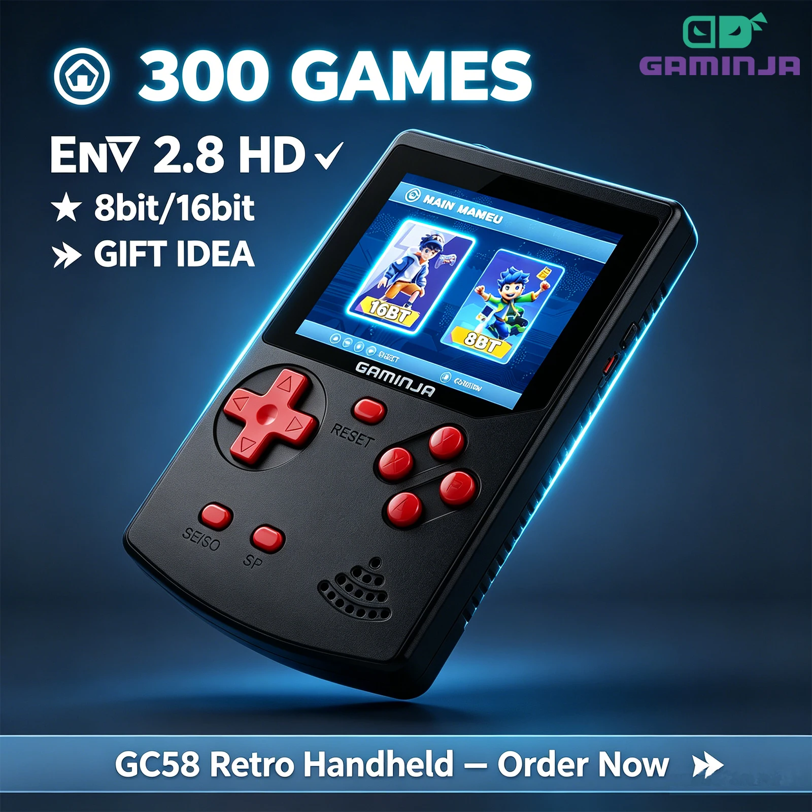 GAMINJA Handheld Game Console  - Gaming Console Handheld 评论和价格