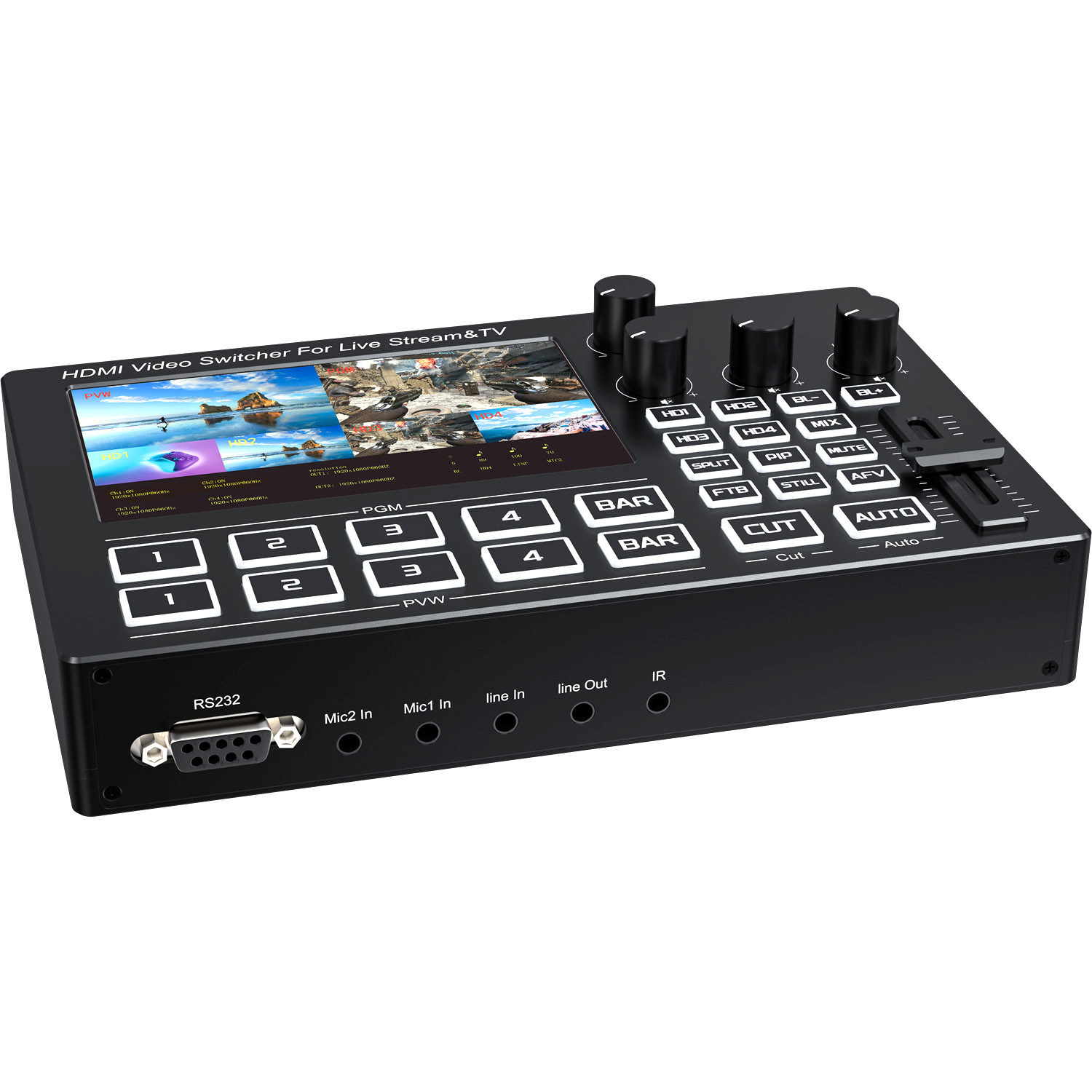 1080P 4 Channel HDMI Live Stre - Gaming Console Monitor 评论和价格