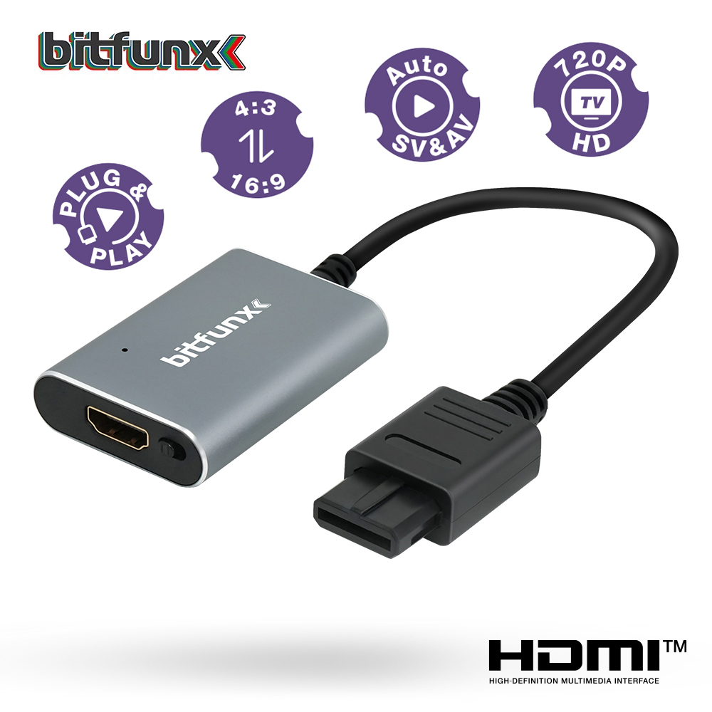 Bitfunx 720P HDMI™ Adapter S-v - Gaming Console Nintendo 评论和价格