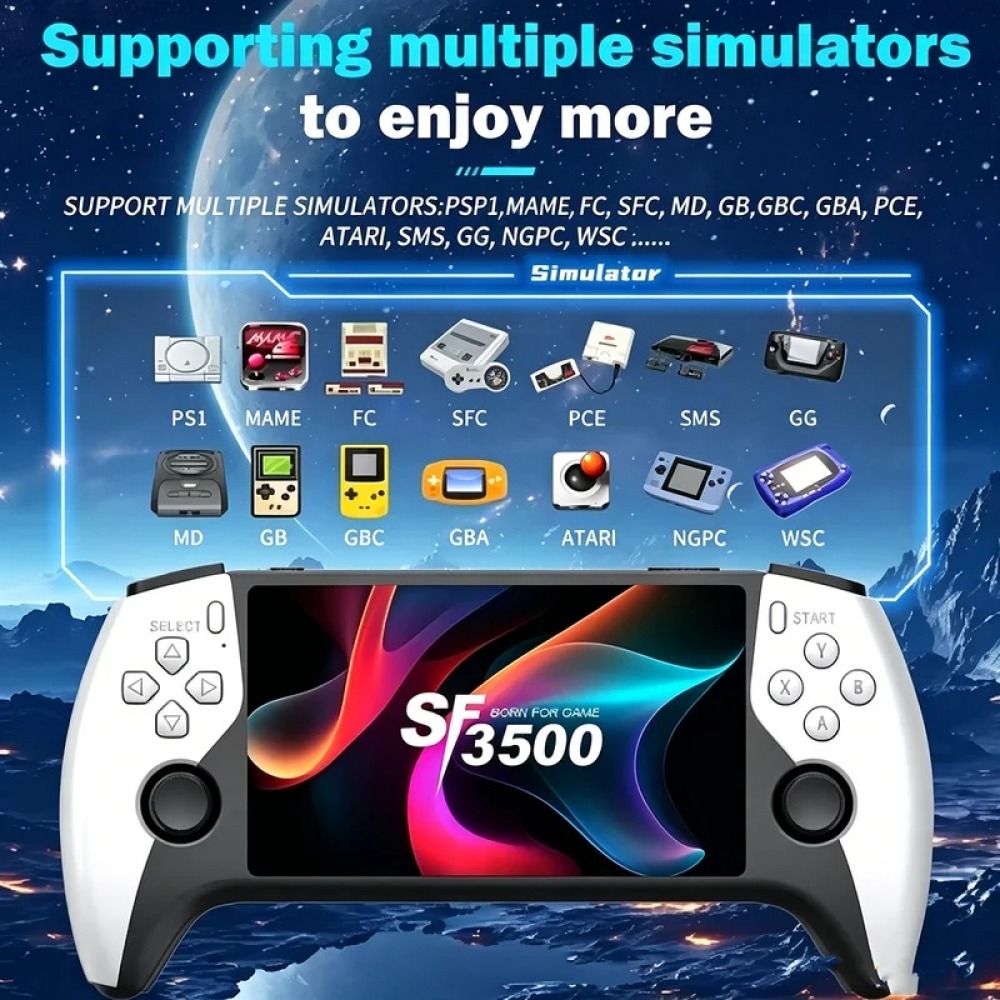SF3500 5 inch Handheld Game Co - Gaming Console Deals 评论和价格