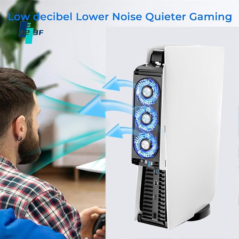A23F-For PS5 Cooling Fan Quiet - Console Cooling Fan 评论和价格