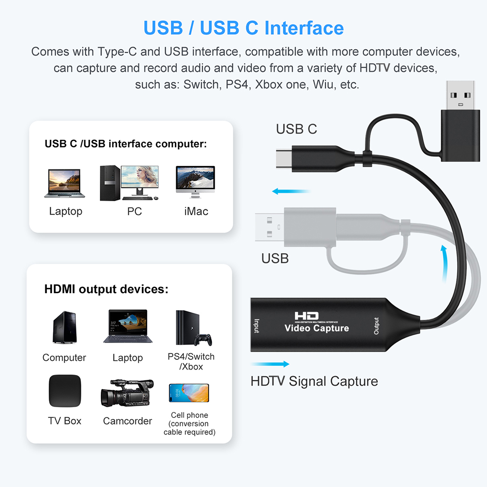 4K HDMI-compatible USB Video C - Gaming Console For Pc 评论和价格
